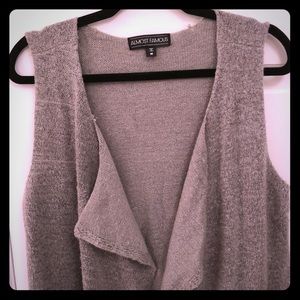 Grey sweater vest with pockets